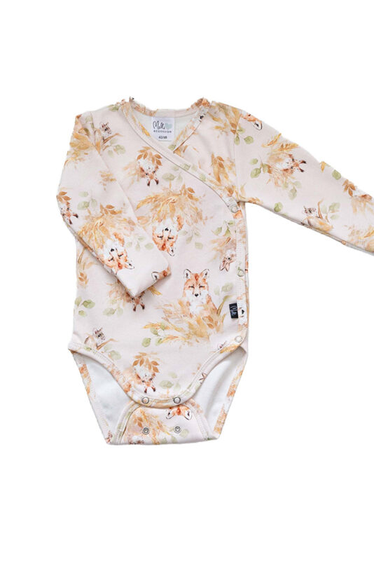 Vauvan eläinkuosinen kietaisubody - Melli EcoDesign