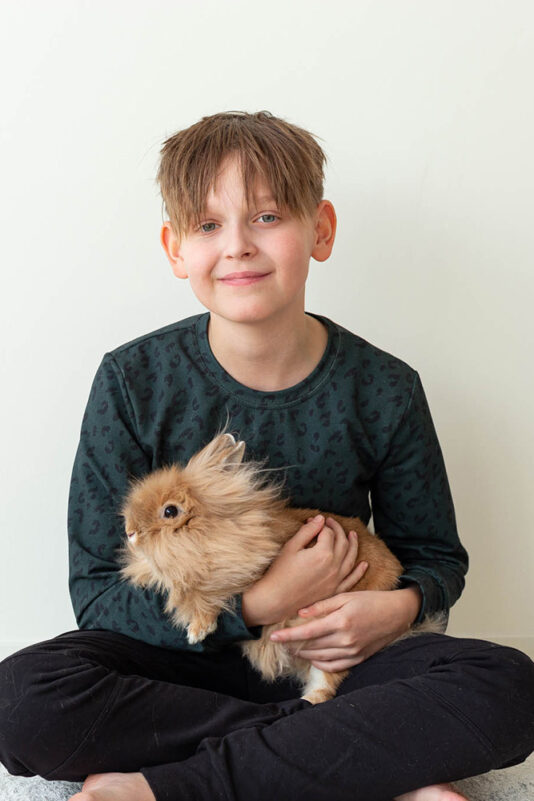 Collegepaita Leopardi havu 98/104-146/152