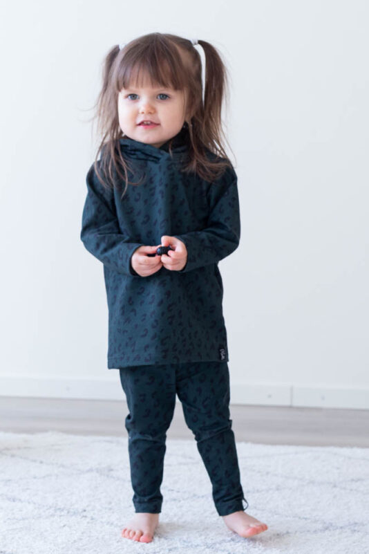 Lasten leopardi kuosisilliset legginsit - Melli EcoDesign