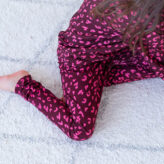 Lasten leopardi pinkki legginsit - Melli EcoDesign