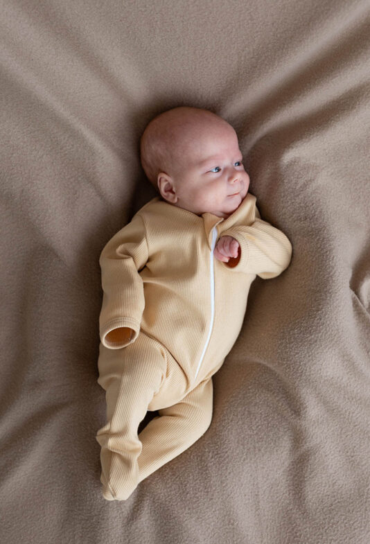 Ribbi unihaalari jalkaterillä vaalea kaura - Melli EcoDesign