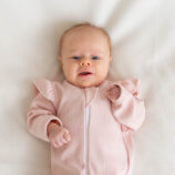 Söpö vauvan vaaleanpunainen unihaalari - Melli EcoDesign