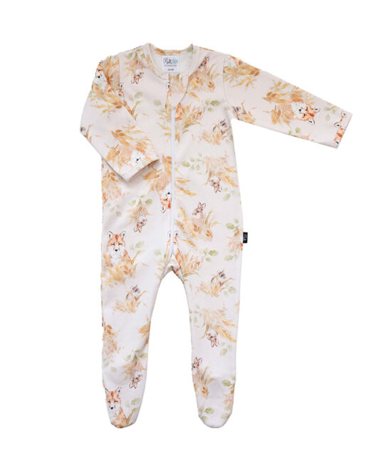 Vauvan jalkaterällinen unihaalari eläinkuosilla - Melli EcoDesign