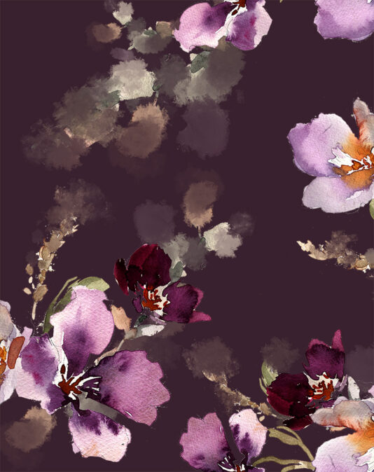 mystic flower luumu - kuosikuva mystic flower luumu - kuosikuva