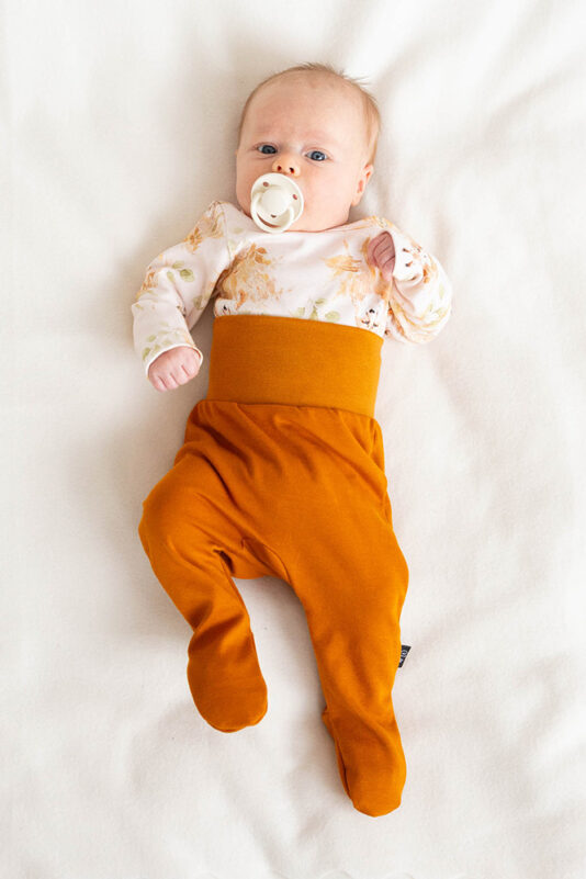 Puolipotkuhousut luomupuuvilla okra – Melli EcoDesign