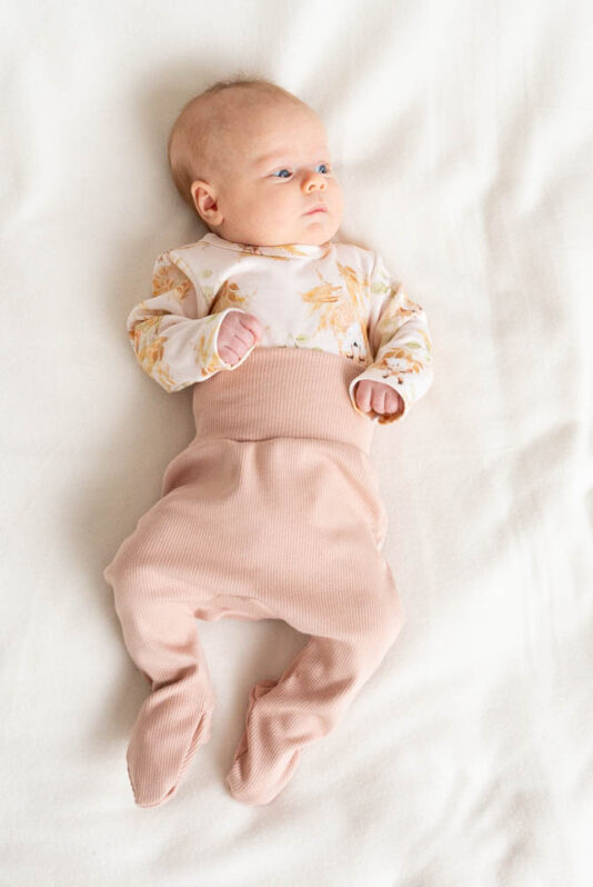 Vauvan ribbi potkuhousut roosa - Melli EcoDesign Vauvan ribbi potkuhousut roosa - Melli EcoDesign