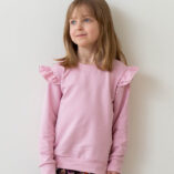 söpö lasten frillahihainen collegepaita - Melli EcoDesign