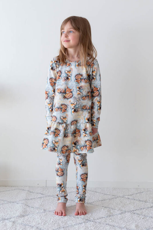 Bambi kuosiset lasten leggginsit - Melli EcoDesign Bambi kuosiset lasten leggginsit - Melli EcoDesign