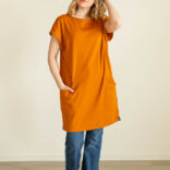 Holkkihihatunika okran keltainen - Melli EcoDesign