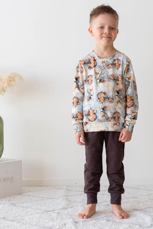 Lasten bambi collegepaita – Melli EcoDesign