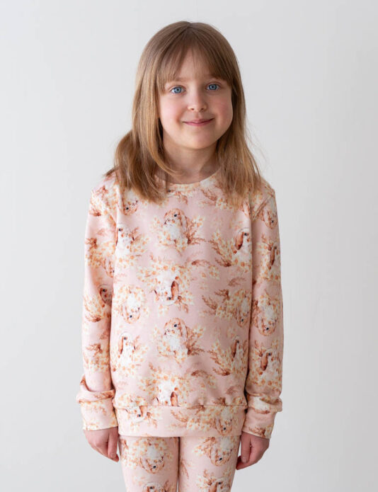 Lasten collegepaita luppakorva - Melli EcoDesign Lasten collegepaita luppakorva - Melli EcoDesign