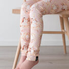 Lasten legginsit pupu vaaleanpunainen - Melli EcoDesign