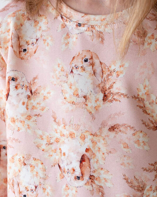 Lasten pupu kuosinen collegepaita - Melli EcoDesign