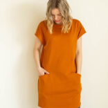 Luomupuuvillainen tunika okra - Melli EcoDesign