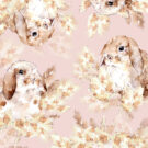 Luppakorva vaaleanpunainen kuosikuva