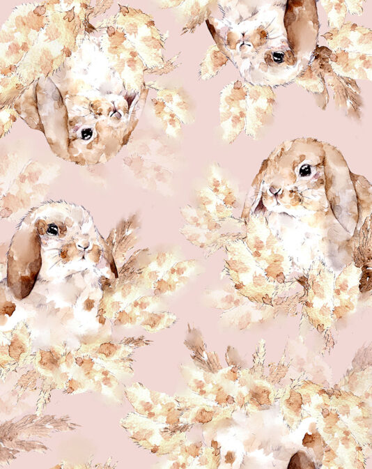 Luppakorva vaaleanpunainen kuosikuva Luppakorva vaaleanpunainen kuosikuva