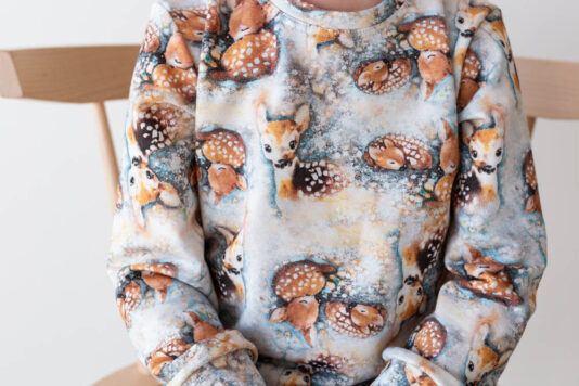 Lasten jäänsininen bambipaita - Melli EcoDesign