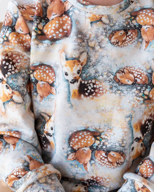 Lasten jäänsininen bambipaita - Melli EcoDesign