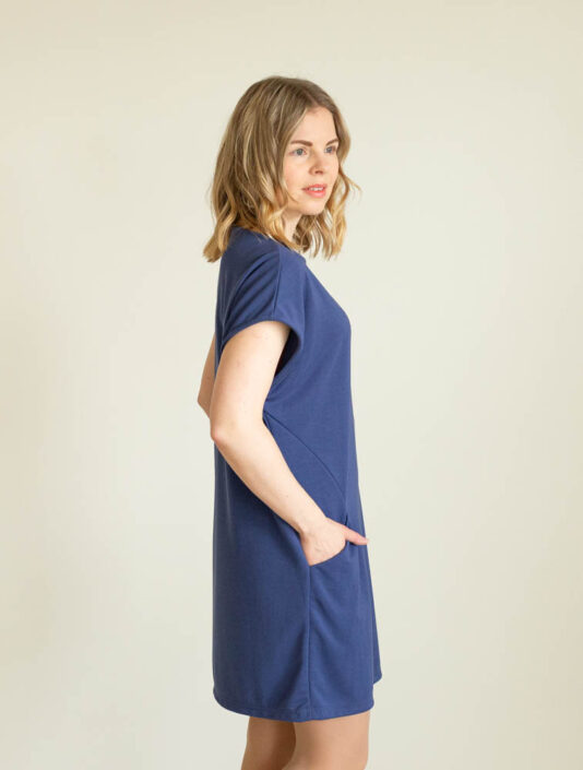Naisten kotimainen tunika sininen - Melli EcoDesign