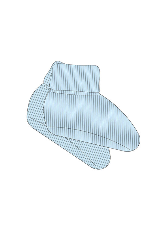 ENNAKKOMYYNTI Vauvan ribbitossut sadepilvi