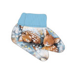 Vauvan tossut Bambit lehtisateessa jäänsininen