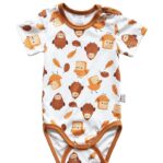 Body Bambit lehtisateessa sininen - Melli EcoDesign