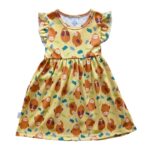 Body Bambit lehtisateessa sininen - Melli EcoDesign
