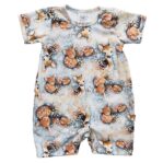 Body Bambit lehtisateessa sininen - Melli EcoDesign