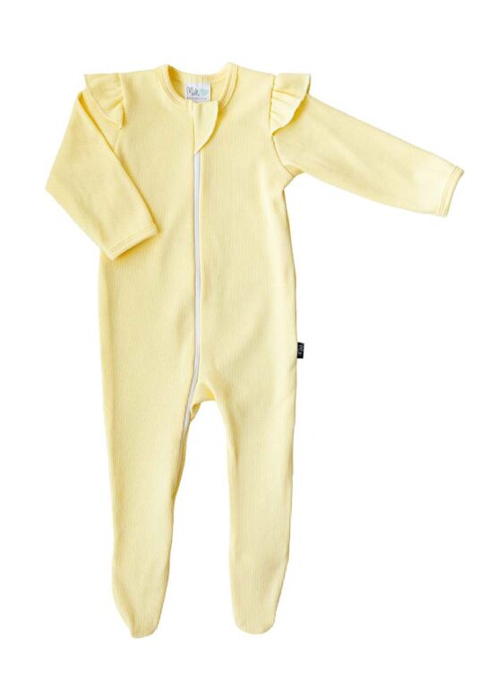 Body Bambit lehtisateessa sininen - Melli EcoDesign
