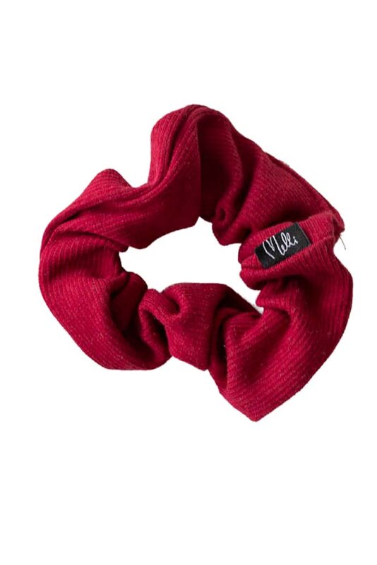 Ribbiscrunchie burgundy