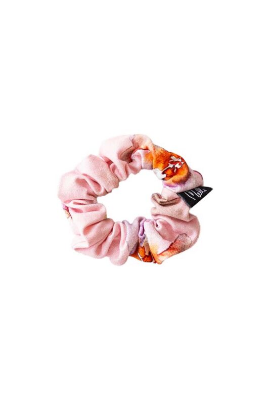 Scrunchie Mystic Flower pinkki pieni