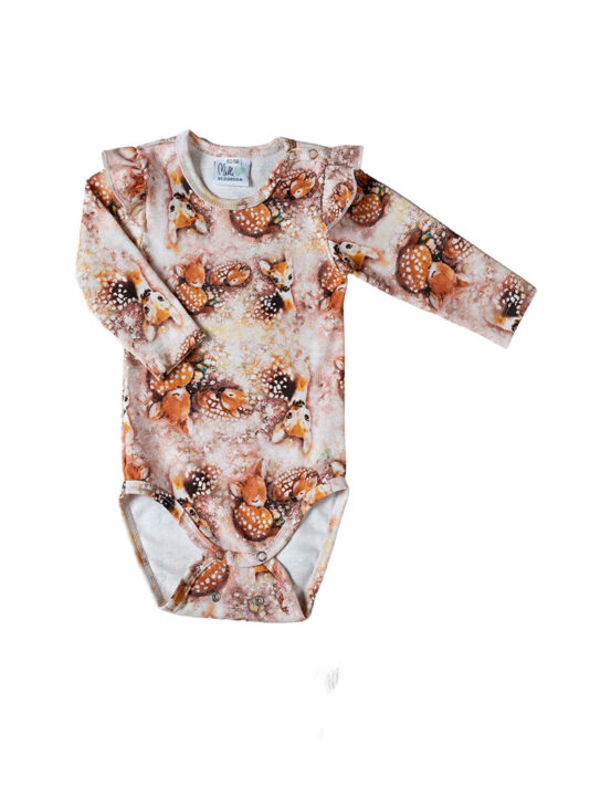 vauvan röyhelöbody bambi - Melli EcoDesign vauvan röyhelöbody bambi - Melli EcoDesign